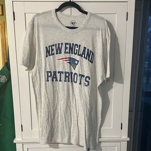 Men's New England Patriots '47 Heathered Gray Union Arch T-Shirt size XL